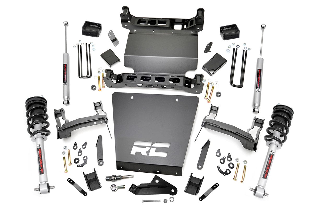 Chevrolet Silverado 1500 Suspension Lift Kit - Rough Country - 5 Inch Lift Kit | Bracket | N3 Struts - '14-'18